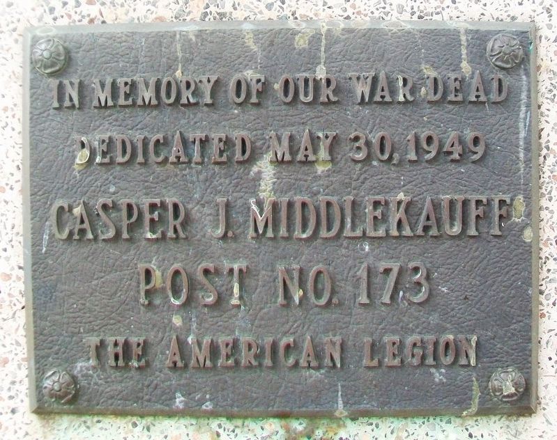 War Memorial Marker image. Click for full size.