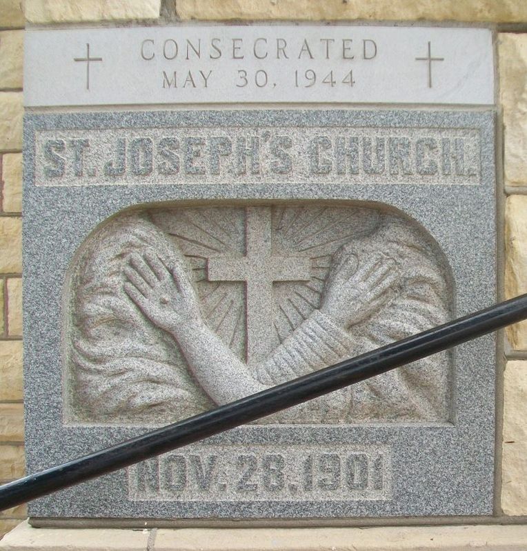 St. Joseph Church Cornerstone. Click for full size. St. Joseph Church Cornerstone image. Click for full size.