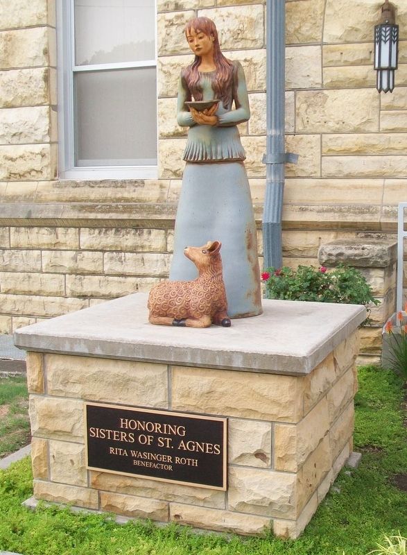 Statue at St. Joseph Parochial School. Click for full size. Statue at St. Joseph Parochial School image. Click for full size.