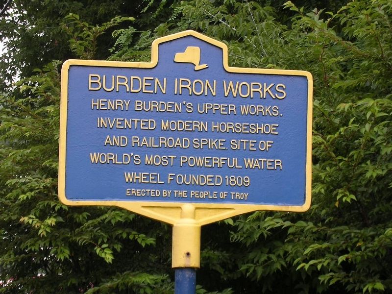 Burden Iron Works Marker image. Click for full size.