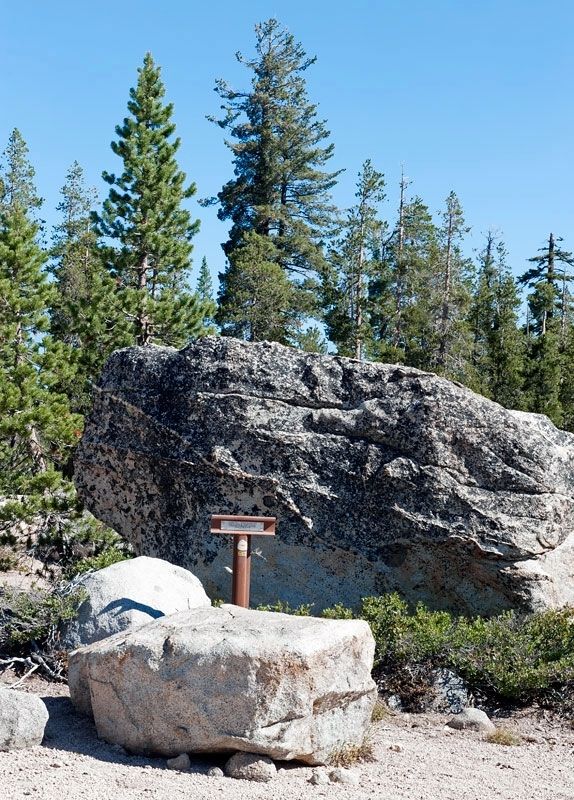 Truckee Trail - Through Boulder Field Marker image. Click for full size.
