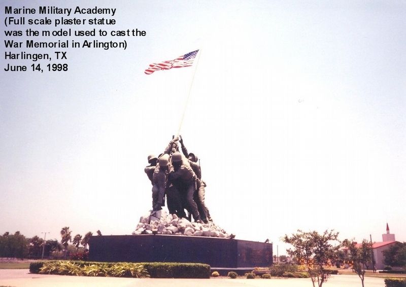 Iwo Jima Memorial-full scale plaster model used to cast the Marine Memorial in Arlington VA image. Click for full size.