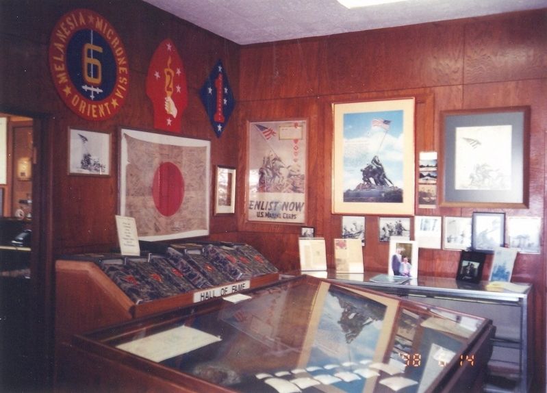 Inside the Marine Military Academy Museum image. Click for full size.