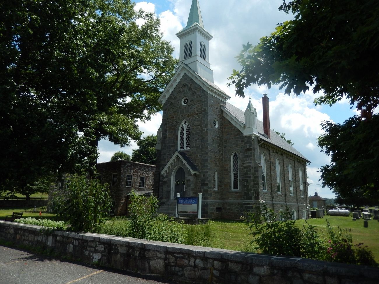 Deer Creek Harmony Presbyterian Church Marker image. Click for full size.