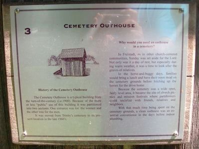 Cemetery Outhouse Marker image. Click for full size.