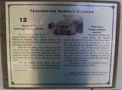 Teacherage Summer Kitchen Marker image. Click for full size.