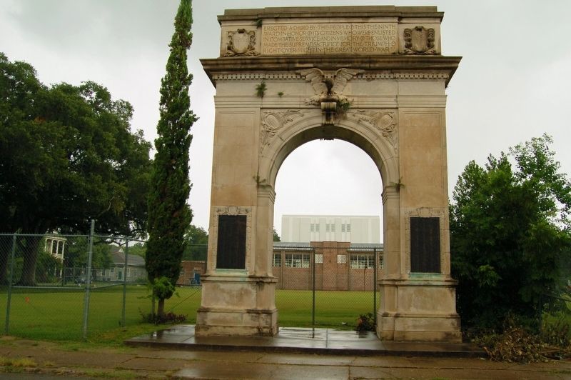 Ninth Ward WWI Memorial Marker image. Click for full size.