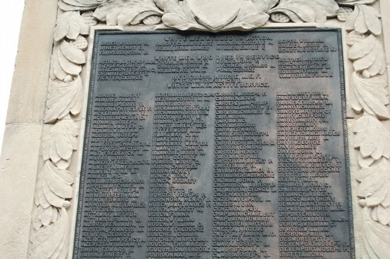 Ninth Ward WWI Memorial Marker image. Click for full size.
