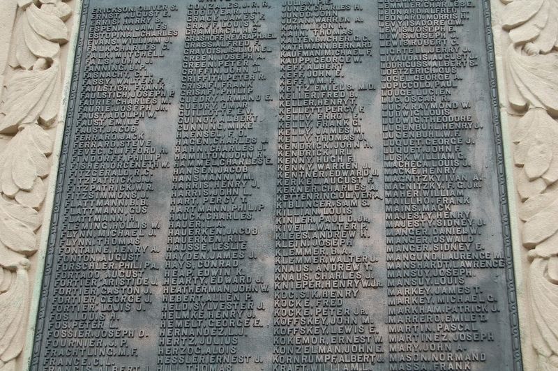 Ninth Ward WWI Memorial Marker image. Click for full size.