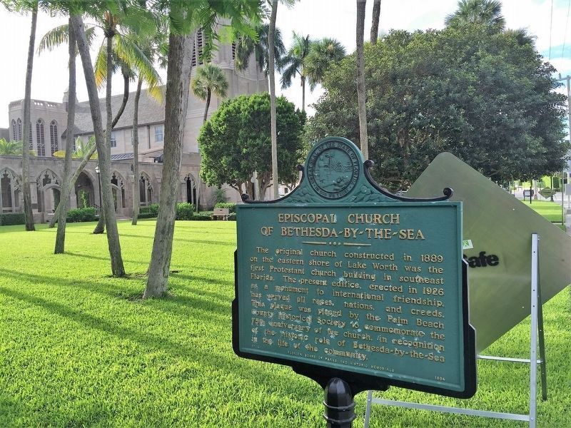 Episcopal Church of Bethesda-By-The-Sea Marker image. Click for full size.