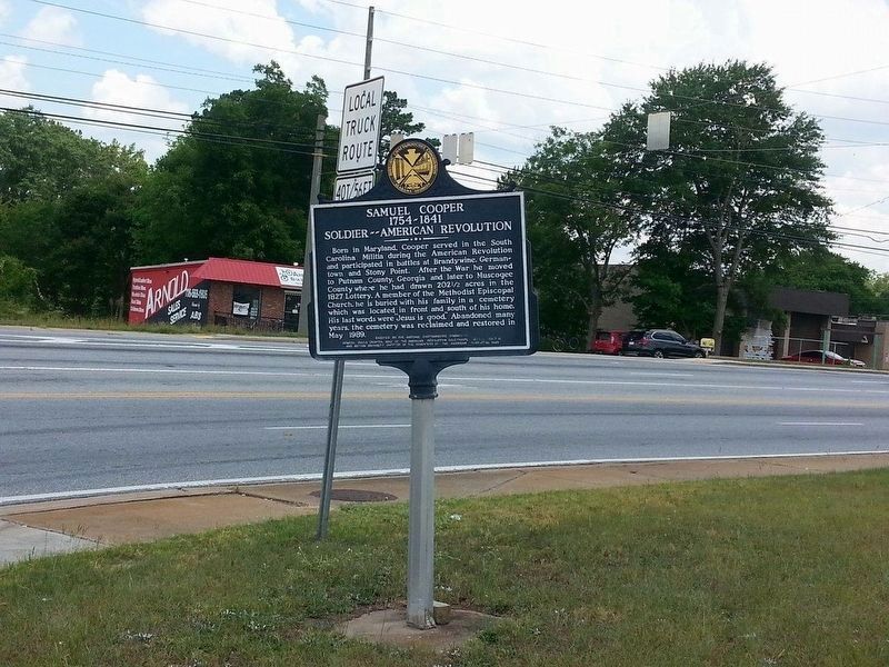 Samuel Cooper Marker. Click for full size. Samuel Cooper Marker image. Click for full size.
