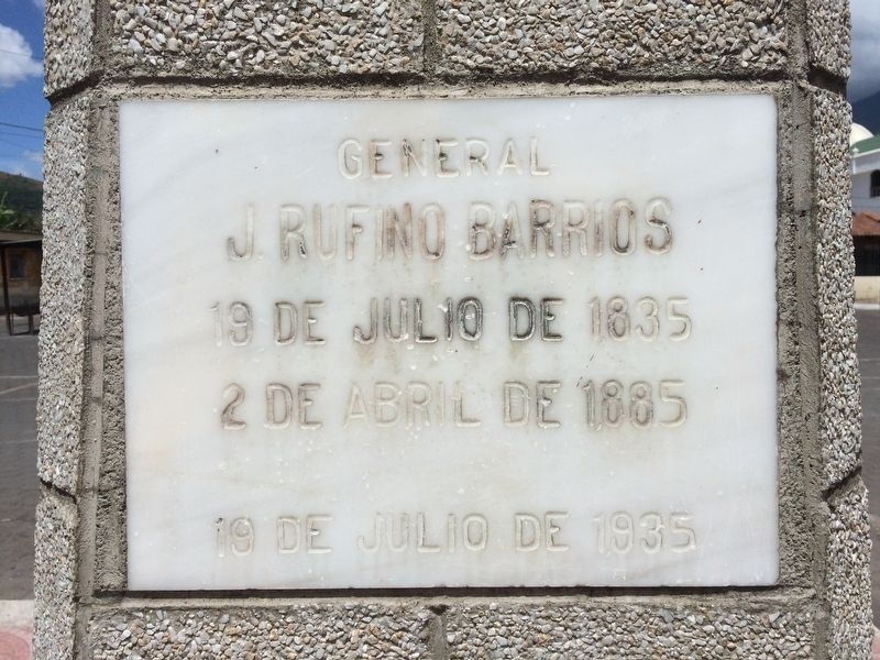 General Justo Rufino Barrios Marker image. Click for full size.