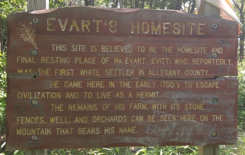 Evart's Homesite Marker. Click for full size. Evart's Homesite Marker image. Click for full size.