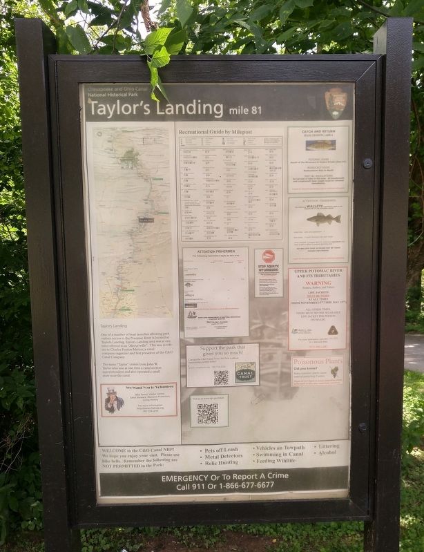 Taylor's Landing Sign image. Click for full size.