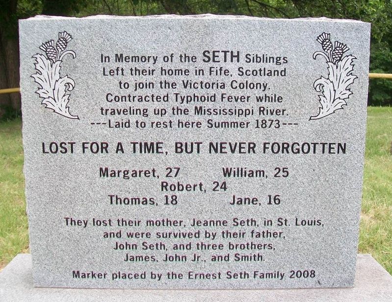 In Memory of the SETH Siblings Marker image. Click for full size.