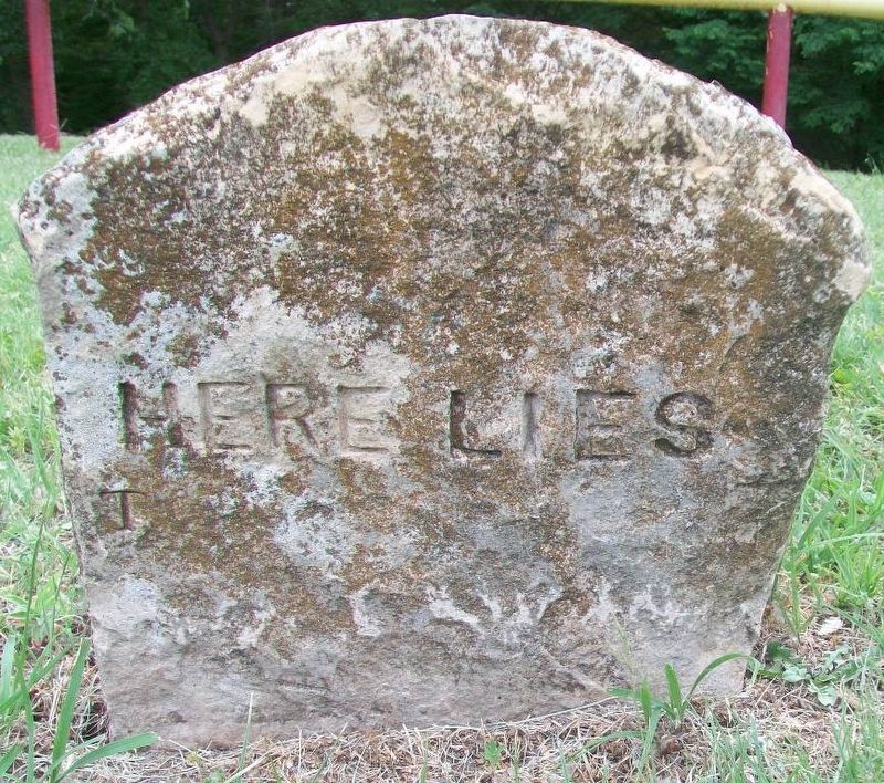 Illegible Grave Marker in Union Pacific Railroad Cemetery image. Click for full size.