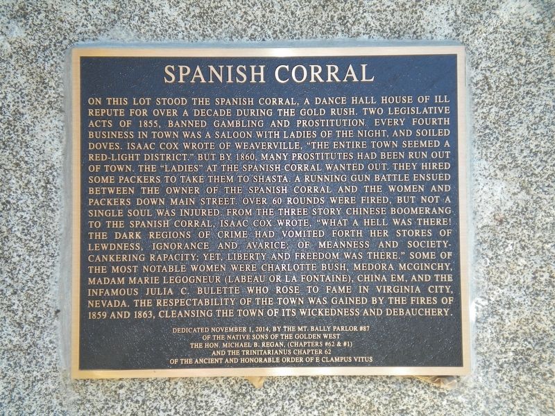 Spanish Corral Marker image. Click for full size.