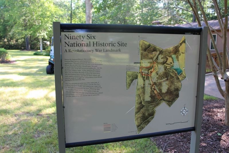 Ninety Six National Historic Site Marker image. Click for full size.
