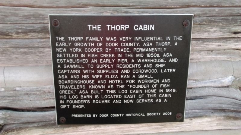 The Thorp Cabin Marker image. Click for full size.