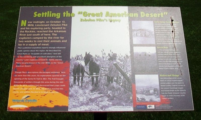 Settling the "Great American Desert" Marker. Click for full size. Settling the "Great American Desert" Marker image. Click for full size.