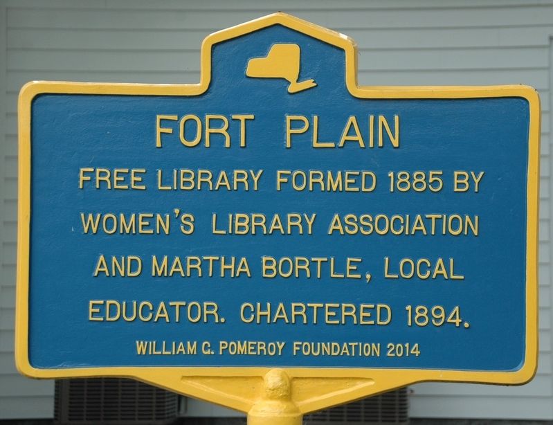 Fort Plain Free Library Marker image. Click for full size.