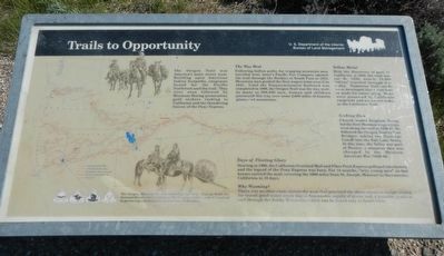 Trails to Opportunity Marker. Click for full size. Trails to Opportunity Marker image. Click for full size.