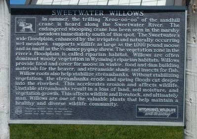 Sweetwater Willows Marker image. Click for full size.