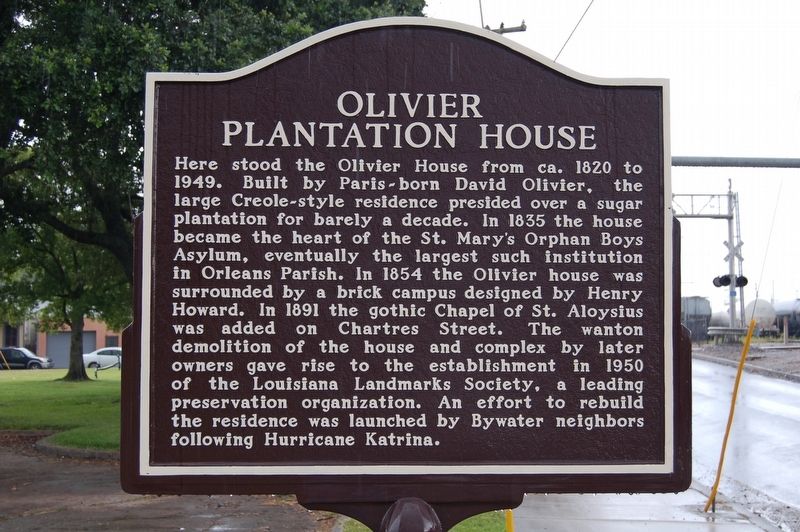 Olivier Plantation House Marker image. Click for full size.