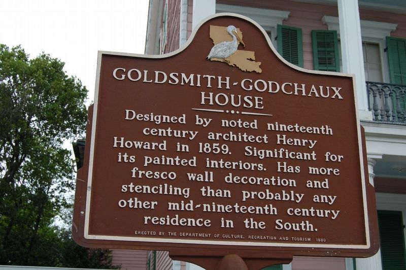 Goldsmith-Godchaux House Marker image. Click for full size.