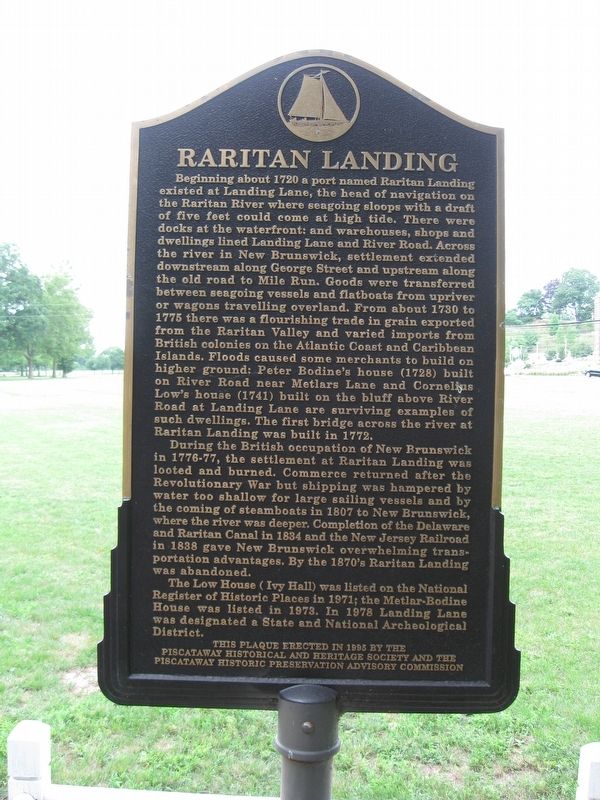 Raritan Landing Marker image. Click for full size.