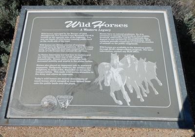 Wild Horses Marker. Click for full size. Wild Horses Marker image. Click for full size.