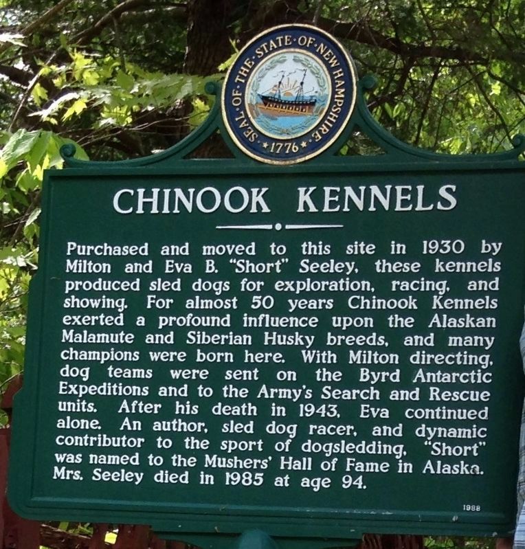 Chinook Kennels Marker image. Click for full size.