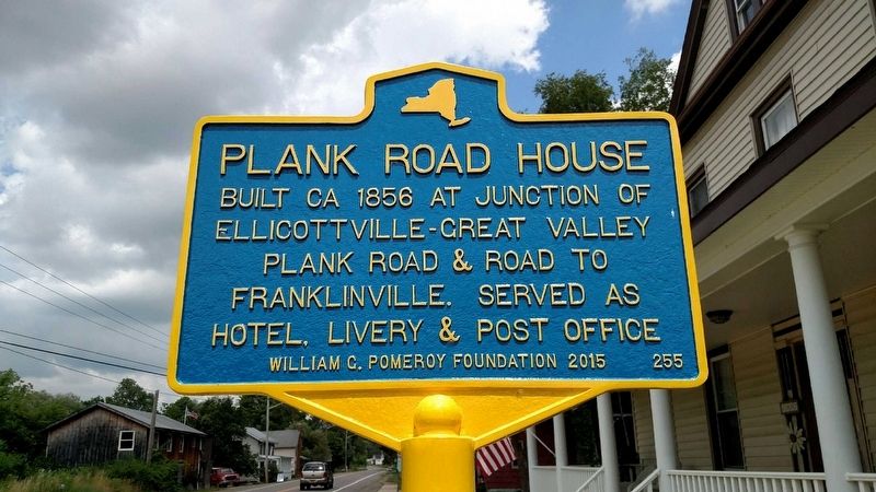 Plank Road House Marker image. Click for full size.