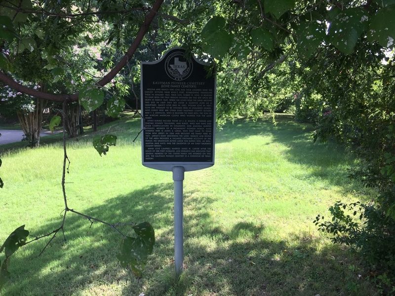 Kaufman Pioneer Cemetery image. Click for full size.
