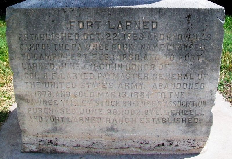 Fort Larned Marker image. Click for full size.