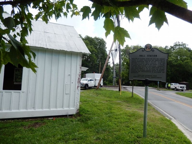 Hall Station Marker. Click for full size. Hall Station Marker image. Click for full size.