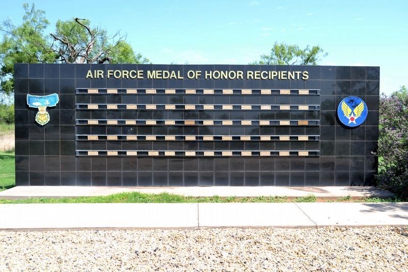 Air Force Medal of Honor Recipients Memorial image. Click for full size.