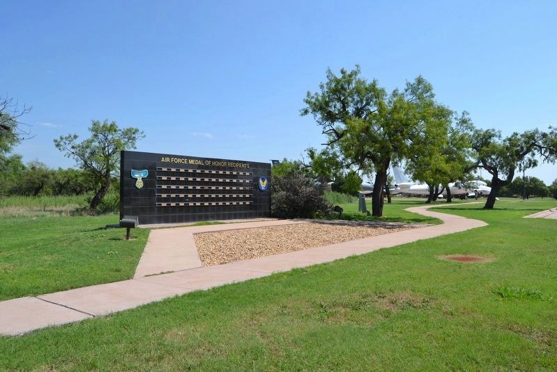 Air Force Medal of Honor Recipients Memorial in Dyess Airpark image. Click for full size.