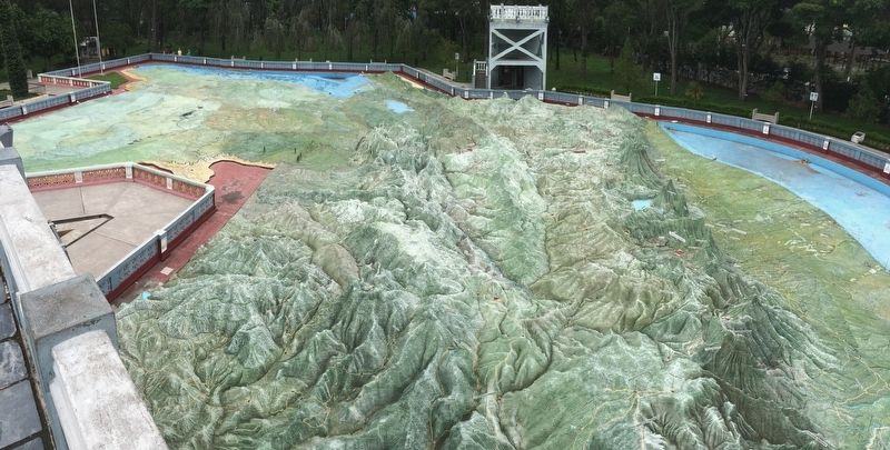 A view of the Relief Map of Guatemala from an observation deck.. Click for full size. A view of the Relief Map of Guatemala from an observation deck. image. Click for full size.