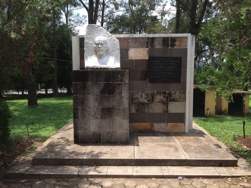 Lieutenant Colonel and Engineer Francisco Vela Marker. Click for full size. Lieutenant Colonel and Engineer Francisco Vela Marker image. Click for full size.