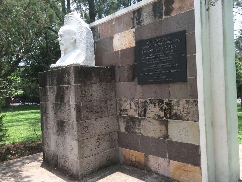 Lieutenant Colonel and Engineer Francisco Vela Marker. Click for full size. Lieutenant Colonel and Engineer Francisco Vela Marker image. Click for full size.