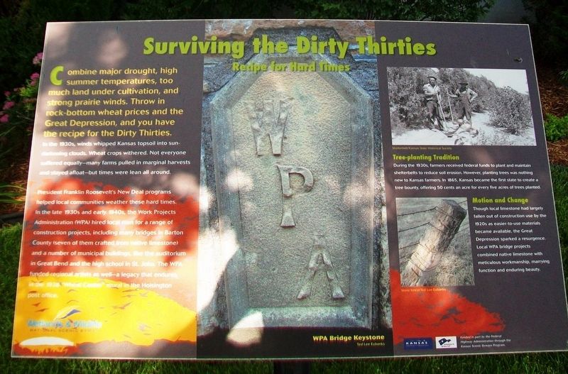 Surviving the Dirty Thirties Marker. Click for full size. Surviving the Dirty Thirties Marker image. Click for full size.