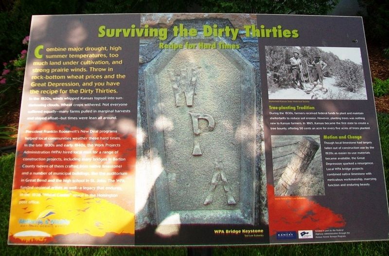 Surviving the Dirty Thirties Marker image. Click for full size.