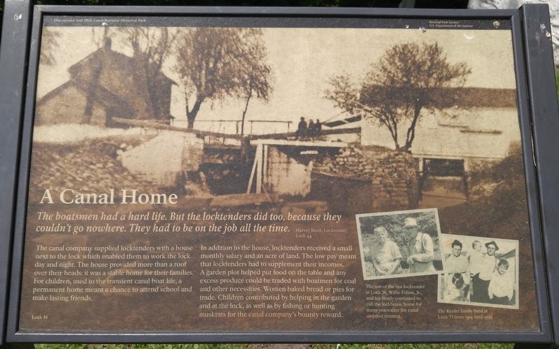A Canal Home Marker. Click for full size. A Canal Home Marker image. Click for full size.