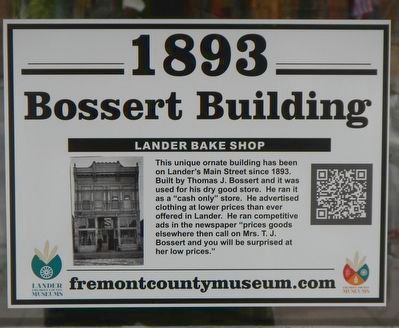 Bossert Building Marker image. Click for full size.