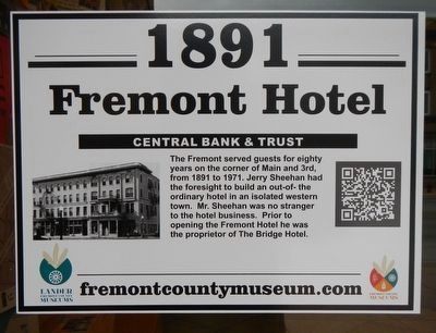 Fremont Hotel Marker image. Click for full size.