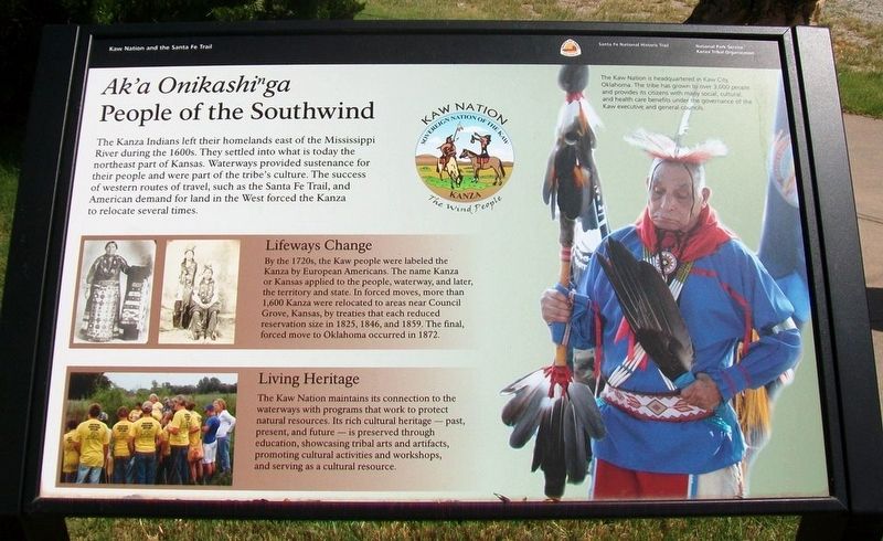 <i>Ak'a Onikashin ga</i>  People of the Southwind Marker image. Click for full size.