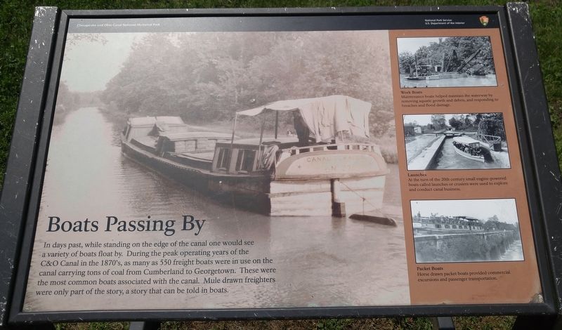 Boats Passing By Marker image. Click for full size.