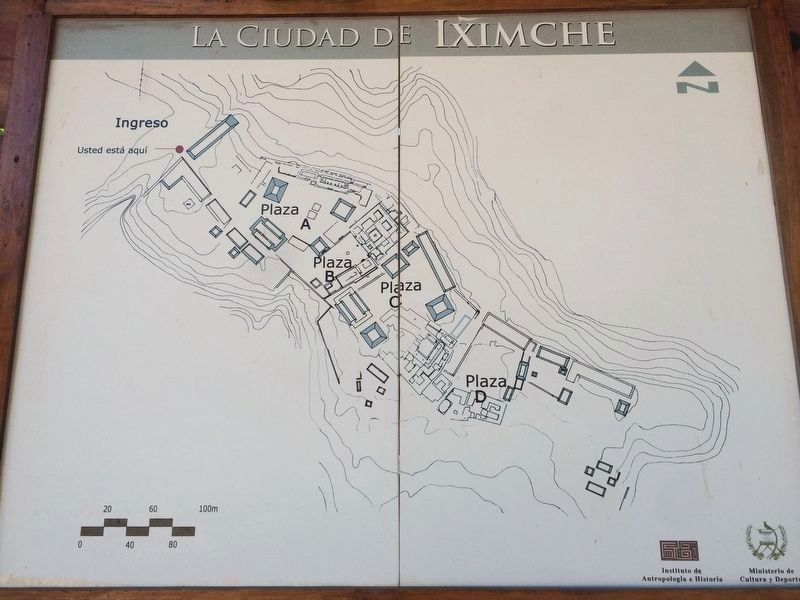 A map of the archaeological park near the marker. image. Click for full size.