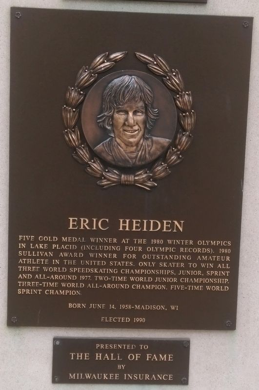 Eric Heiden Marker. Click for full size. Eric Heiden Marker image. Click for full size.